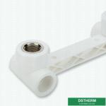 Smooth Surface Plastic Pipe Fittings Equal Shape Female Threaded Tee Welding