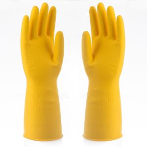 China Waterproof PVC Hand Gloves Chemical Resistant For Household Cleaning factory