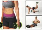 Multifunctional Tension Rope Double Wheel Ab Roller Leg Exercise Wheel High