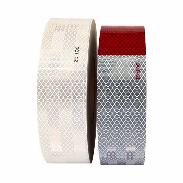 5cm PET DOT Reflective Tape For Trailer PET Glass Bead Customized