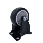 8'' Black Polyurethane Wheel Rigid Fixd Heavy Duty Caster