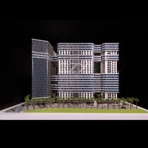 1:75 Scale Architectural Scale Model with Custom Electroplated Acrylic and