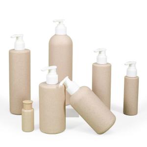 China 30ml-500ml Capacity Empty Cosmetic Shampoo Pump Packaging Wheat Straw Biodegradable Plastic Bottle factory