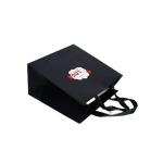 Ribbon Handle Ivory Board Paper Bags With Custom Logo For Handmade Clothing