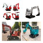 Spring Yellow Diesel Engine Mini Excavator Digger For Farm Winery Agricultural