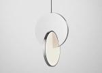 Modern led metal drop pendant lighting fixtures indoor mirror ceiling chandelier