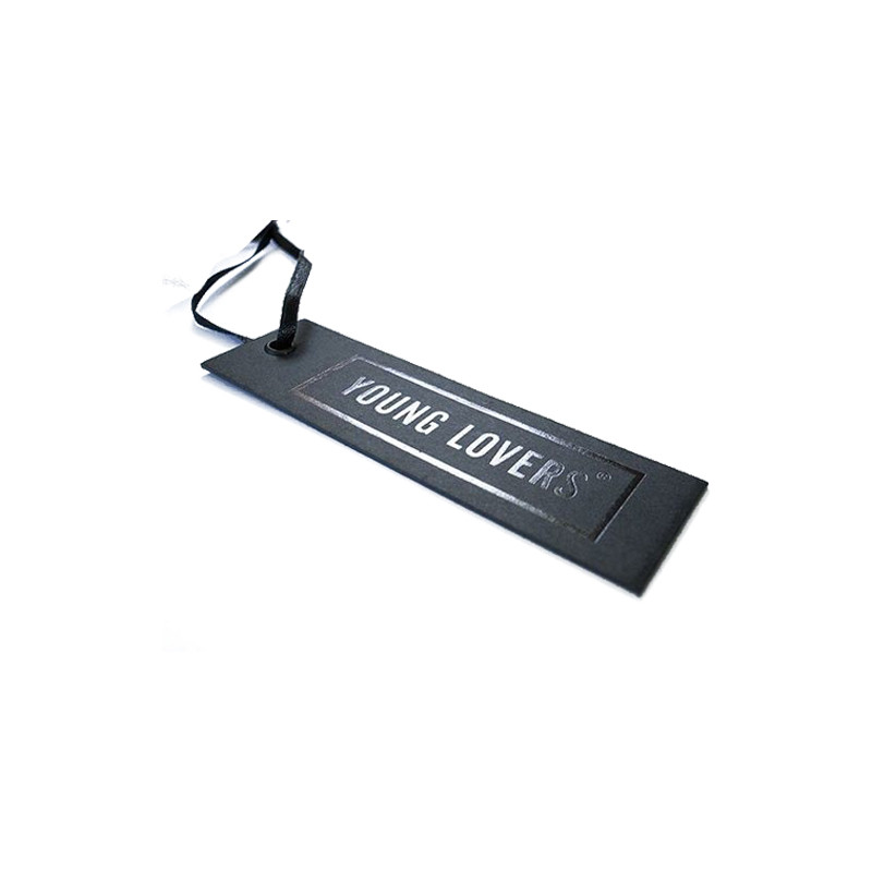 350gsm Black Card Custom Card Printing For Gament Hang Tag