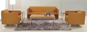 China Modern PU leather China reception office lounge sofa factory