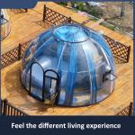 Outdoor Villa Hotel Bubble Room Transparent tent Glass celebrity Restaurant Sun