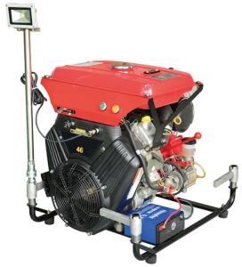 China 46HP Gasoline Portable Fire Fighting Equipment Pump with LED Light factory