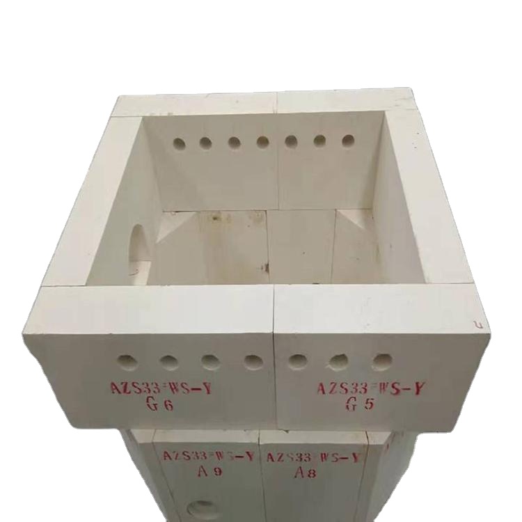 White AZS 33 Electric Smelting Fused-Casting Zirconia-Corundum Product for Glass Kiln