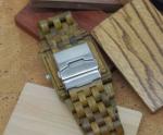 Business Vera Engraved Wooden Watches For Men 3 ATM Water Resistant