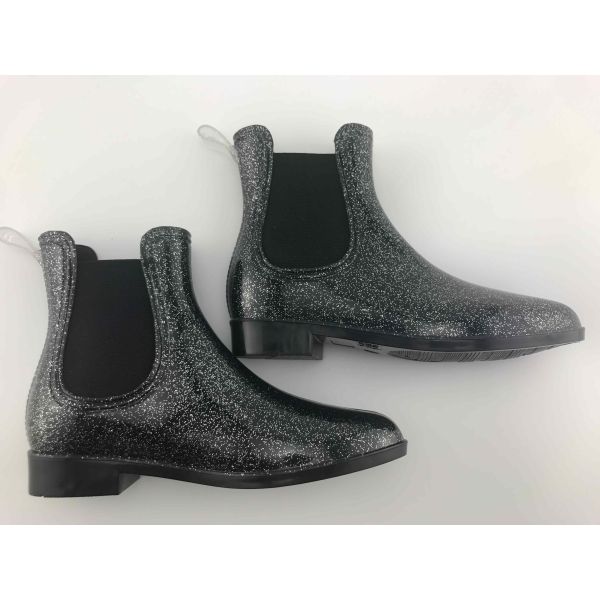 100% Waterproof Elastic Guessets Ankle Rain Boots For Women OEM Color