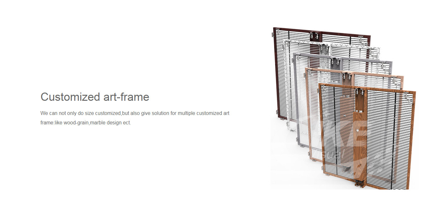 HD Mesh 3D Transparent LED Module Glass Transparent Advertising Display