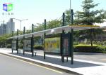 Bus Stop Shelter Advertising Scrolling Light Boxes Aluminum Frame 30 Watt