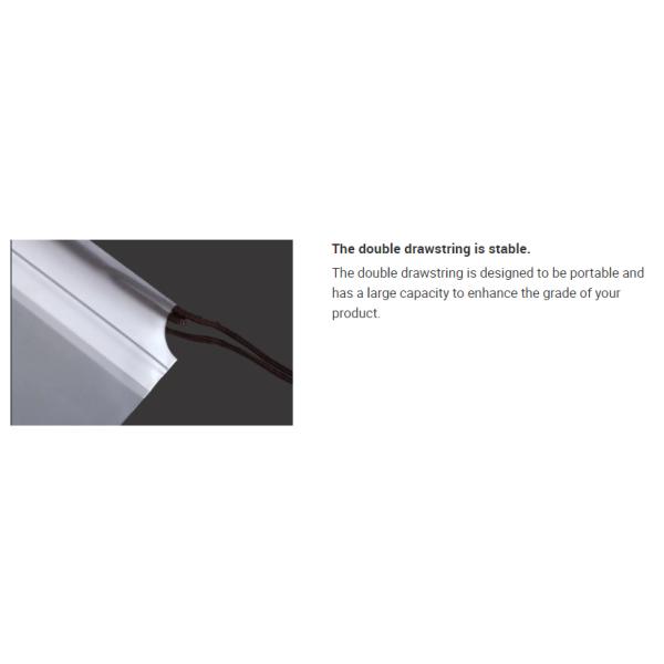 0.16mm Thickness Frosted EVA Plastic Drawstring Bags