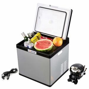 China High Efficiency 28L Car Refrigerator Cooler DC12V/24V Automatic Identification factory