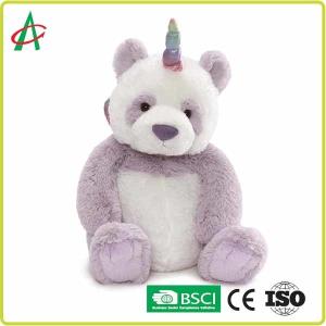 China 9&quot; Cuddly Panda Unicorn Stuffed Animal with wings EN71 Standard factory