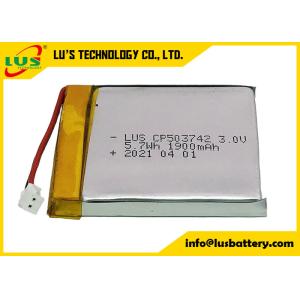 CP503742 3V 1900mAh Specialised Thin Cell Lithium Battery 3 volt Flat lithium