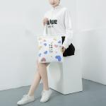 Natural Cotton DIY Crafts Tote Canvas Shoulder Bag Eco Friendly