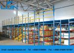 Orange , blue metal Rack Supported Mezzanine System Powder Coated Finish