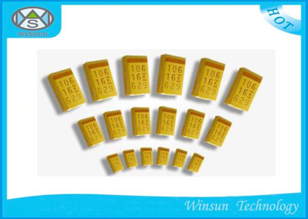 Surface Mounted SMD Tantalum Capacitor Lead Free Tantalum Chip Capacitor Case D