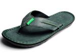 Genuine Leather Mens Flip Flop Slippers Summer Slip On Sandals For Outdoor