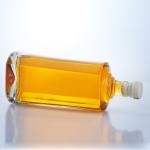 Customized Logo 500ml Clear Flint Glass Bottle for Gin Rum Champagne Brandy