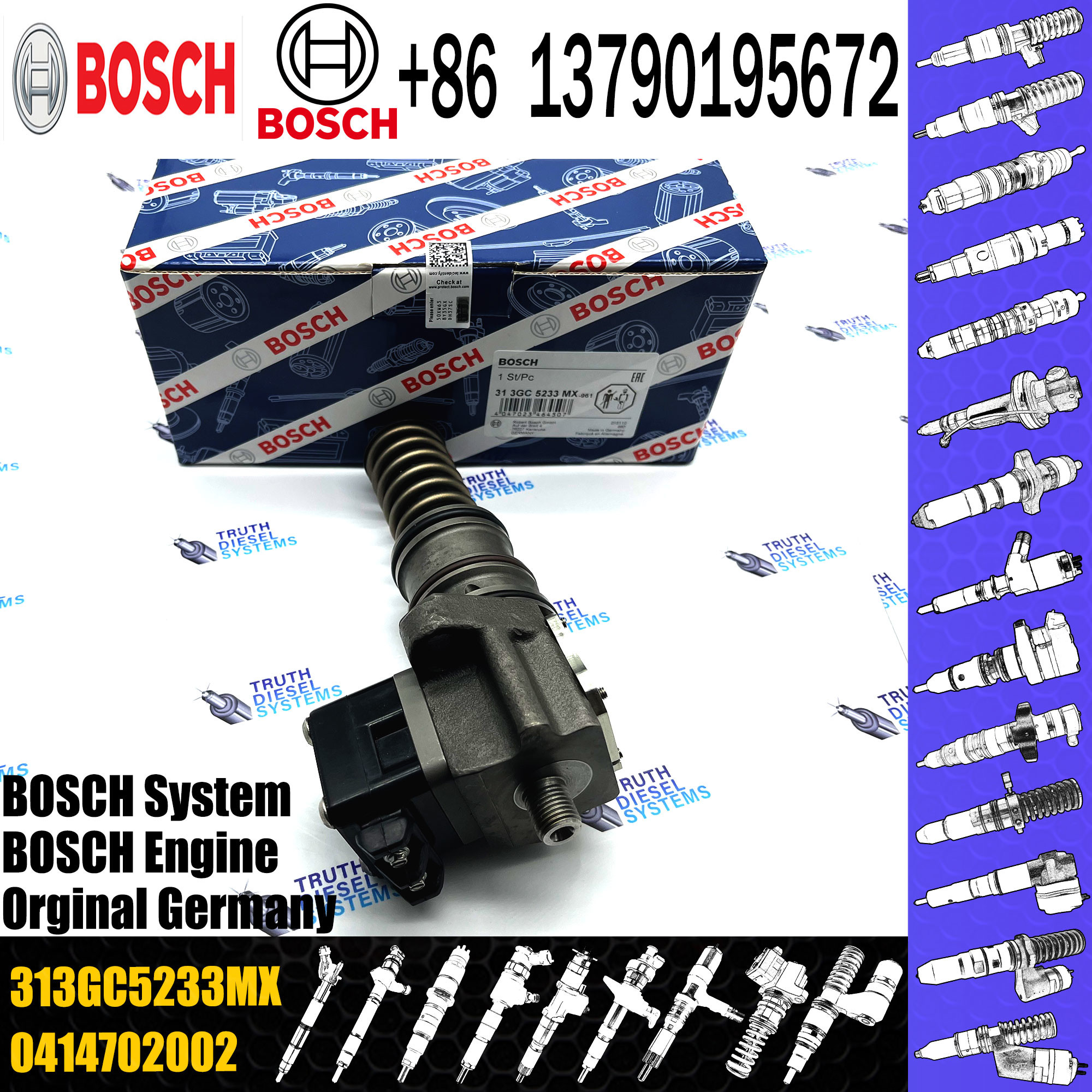 Injector Pump 313GC5230M 313GC5230MX For DAF XF95 95XF 480 CF75-85