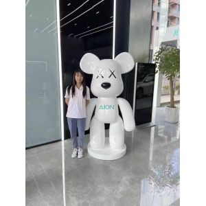 Model Doll Custom Electroplated Resin Craft bearbrick Fiberglass Sculpture Bear
