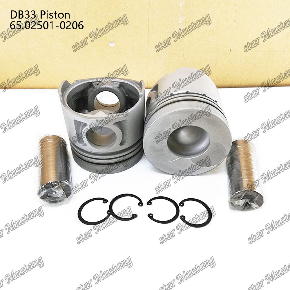 Piston DB33 65.02501-0206 For Doosan Diesel Engine Repair Parts
