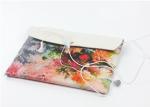 The new Japanese-style floral print leather clutch evening bags tide