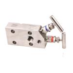 Two Valve 6000 Psi 200C Differential Pressure Manifold PTFE Seat