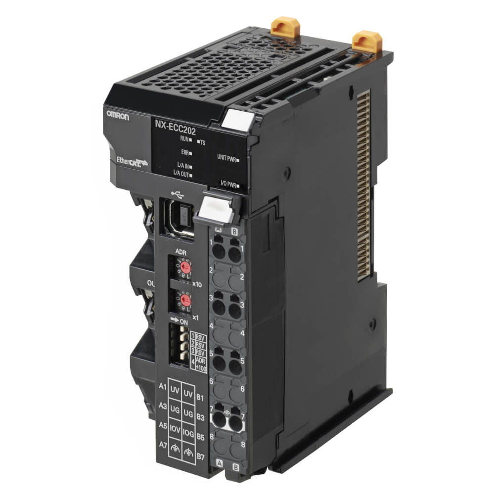 24V DC Omron Automation And Safety ETHERCAT COUPLER UNIT NX-ECC202