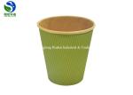 Heat Insulated Ripple Wall Paper Cup Logo Customized Print PE Coated Hot Coffee