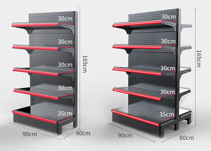 Anti Corrosion 460mm Display Stand Rack Supermarket Storage Racks
