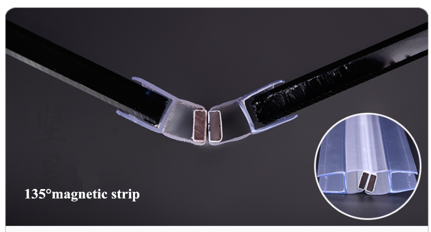 Shower Silicone Seal Strip for 120 Inch Glass Door Prevent Leaks and Stop Water Damage