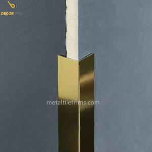 China Tile Edge Corner Trim Strips Tile Finishing Profile Anodized Metal factory