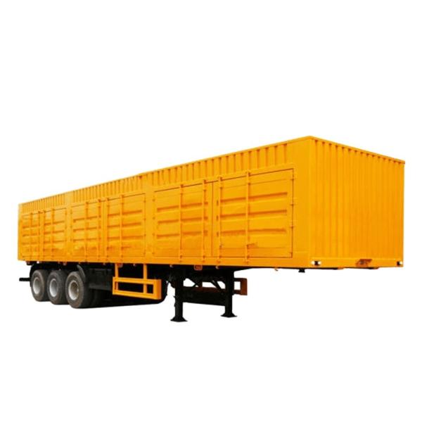 Aluminum Alloy Dry Van Semi Trailer with Open Wing Design and Dual Line Braking