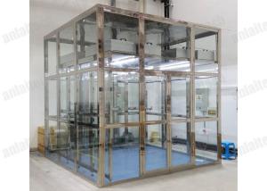 China 800W 500lux Clean Booth Air Purifying , Microprocessor Laminar Flow Booth factory