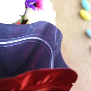 Custom plastic Aluminum Foil stand up zipper bag with printing