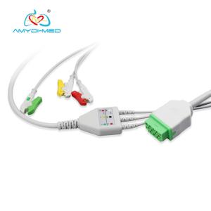 China 2.7m ECG Trunk Cable , ECG Patient Cable With Cip / Snap 11 Pin Connector factory