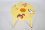 Wooden Animal Themed Childrens Table And Chairs With Hidden Pocket