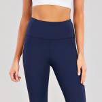 BSCI Navy Side Womens Plus Size Gym Leggings Activewear Yoga Pants