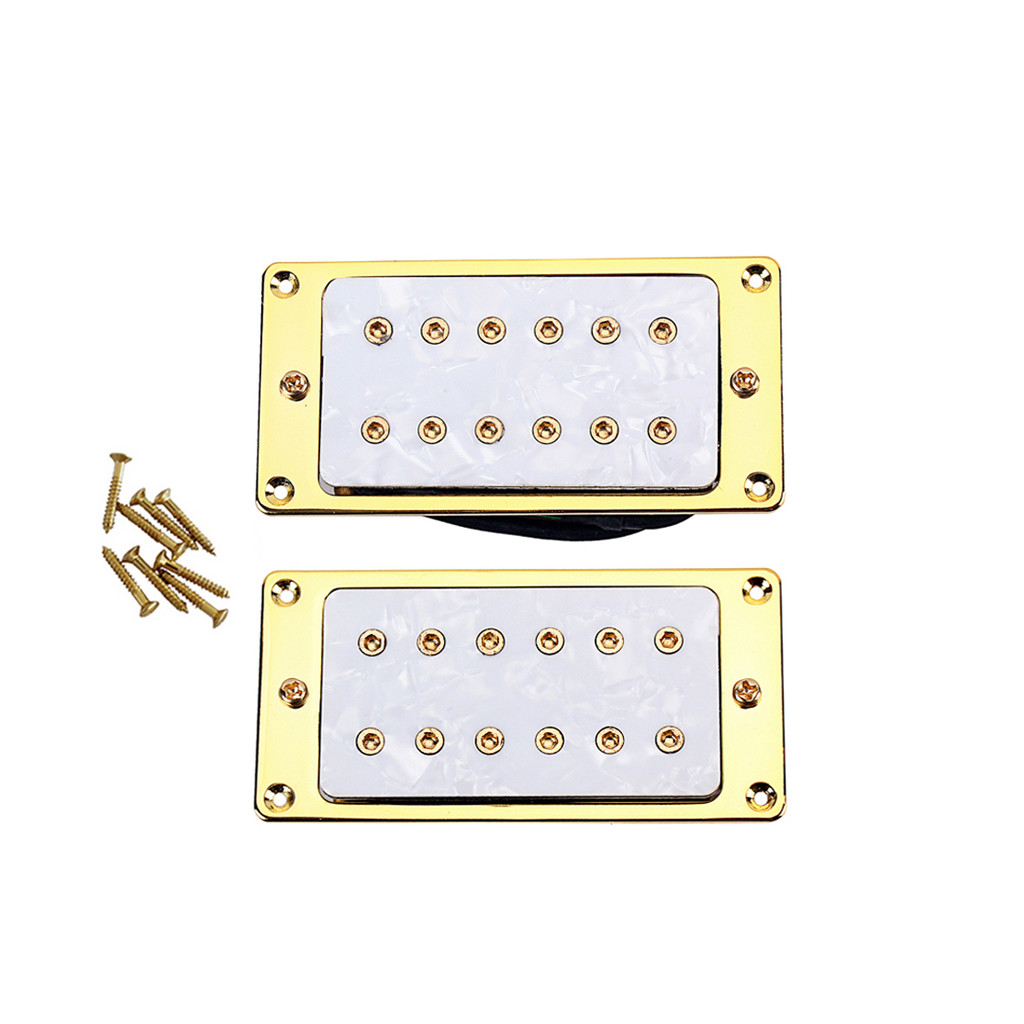 White Pearl Guitar Pickups Double Coil Humbucker Pickups SG ST Epihone Electric Guitar