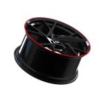 Red Edge Deep Concave Forged Wheels Rims PCD 5-130 21 Inch 5 Spoke