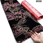 Garments and African Boubou Supoo Printed Velvet Lace Fabric for Women's