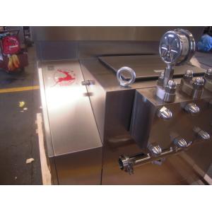 China Pneumatic Control Dairy Beverage 1500L/H Milk Homogenizer Machine factory