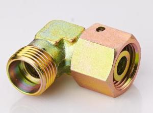 China Elbow DIN Hydraulic Fittings Reducer Tube Adapter With Swivel Nut 2C9 / 2D9 factory