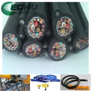 China Flexible Round Traveling Control Cable for cranes or other appliances RVV(2G) 20Cx1.5SQMM in black rubber jacket factory